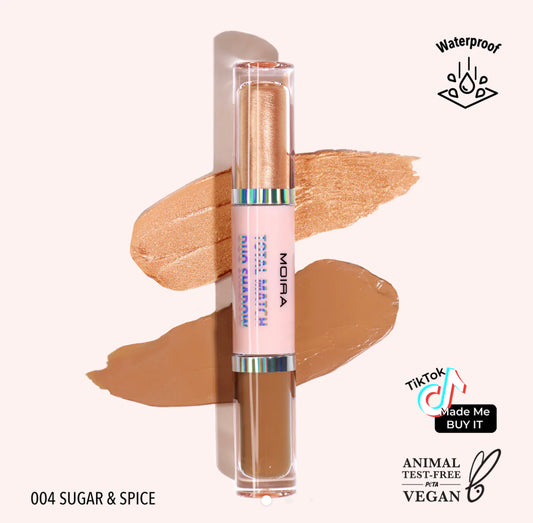 MOIRA Total Match Duo Shadow (004, Sugar & Spice)