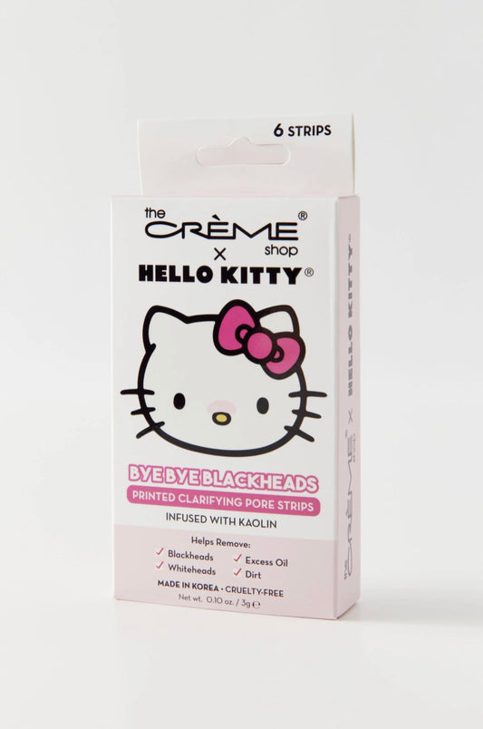 Hello Kitty Bye Bye Blackheads tiras para poros de la nariz (juego de 6)