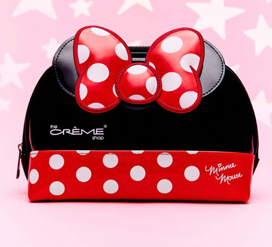 Estuche de viaje con cúpula de Minnie Mouse (rojo)