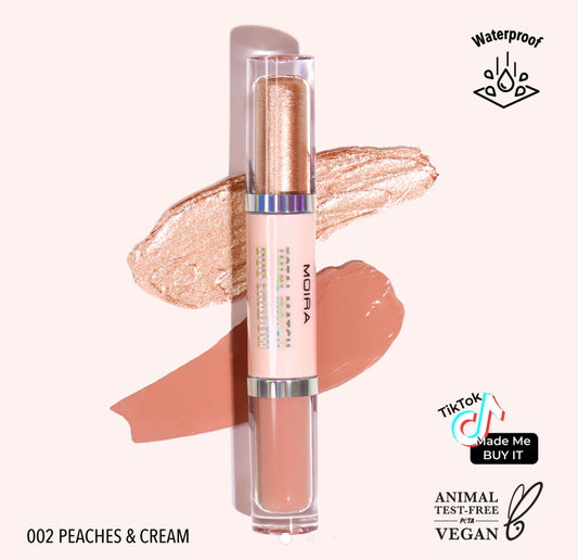 MOIRA Total Match Duo Shadow (002, Peaches & Cream)